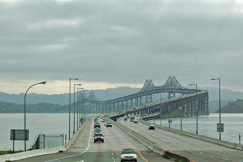 Richmond To San Rafael Bridge.jpg - Next day, Sunday March 8, 2009, we return home via the Richmond  San Rafael Bridge.